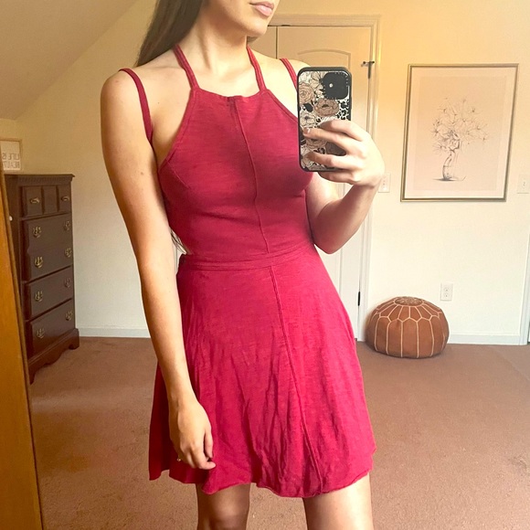 Free People Beach Womens Backless Lightweight Strappy Sun Dress Summer Sz XS Y2K - Picture 1 of 12